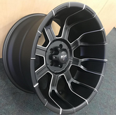 20" RDR 11-M Offroad Wheel 🔥 20X9 +0 5X127 🔥 C.B 78.1 Black & Milled Rim ✅
